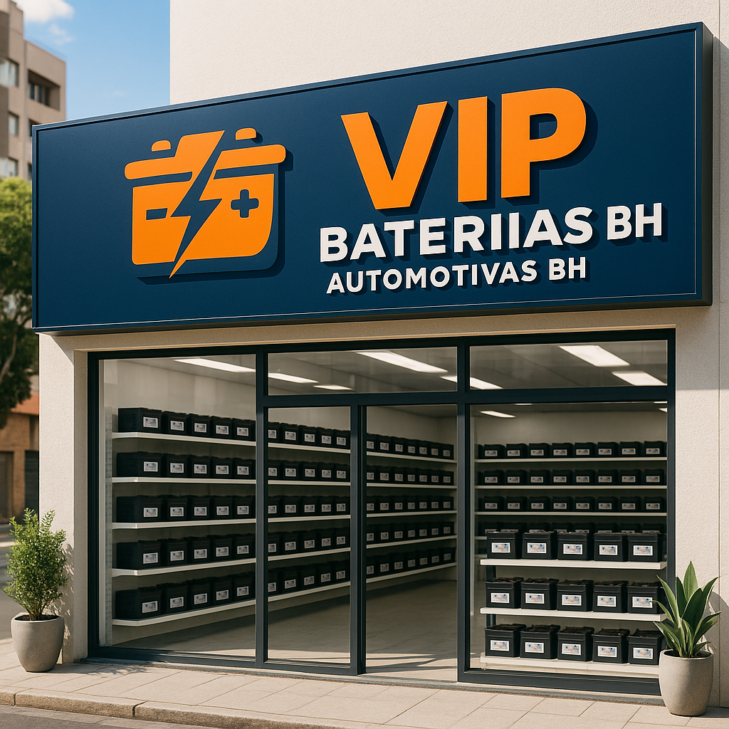 Fachada da VIP Baterias Automotivas BH